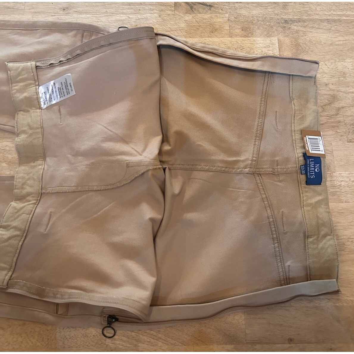 No Limbits Stretch Denim Khaki Hidden Zipper Pants 32x30 Men's Wheelchair Pants — image 8 of 8